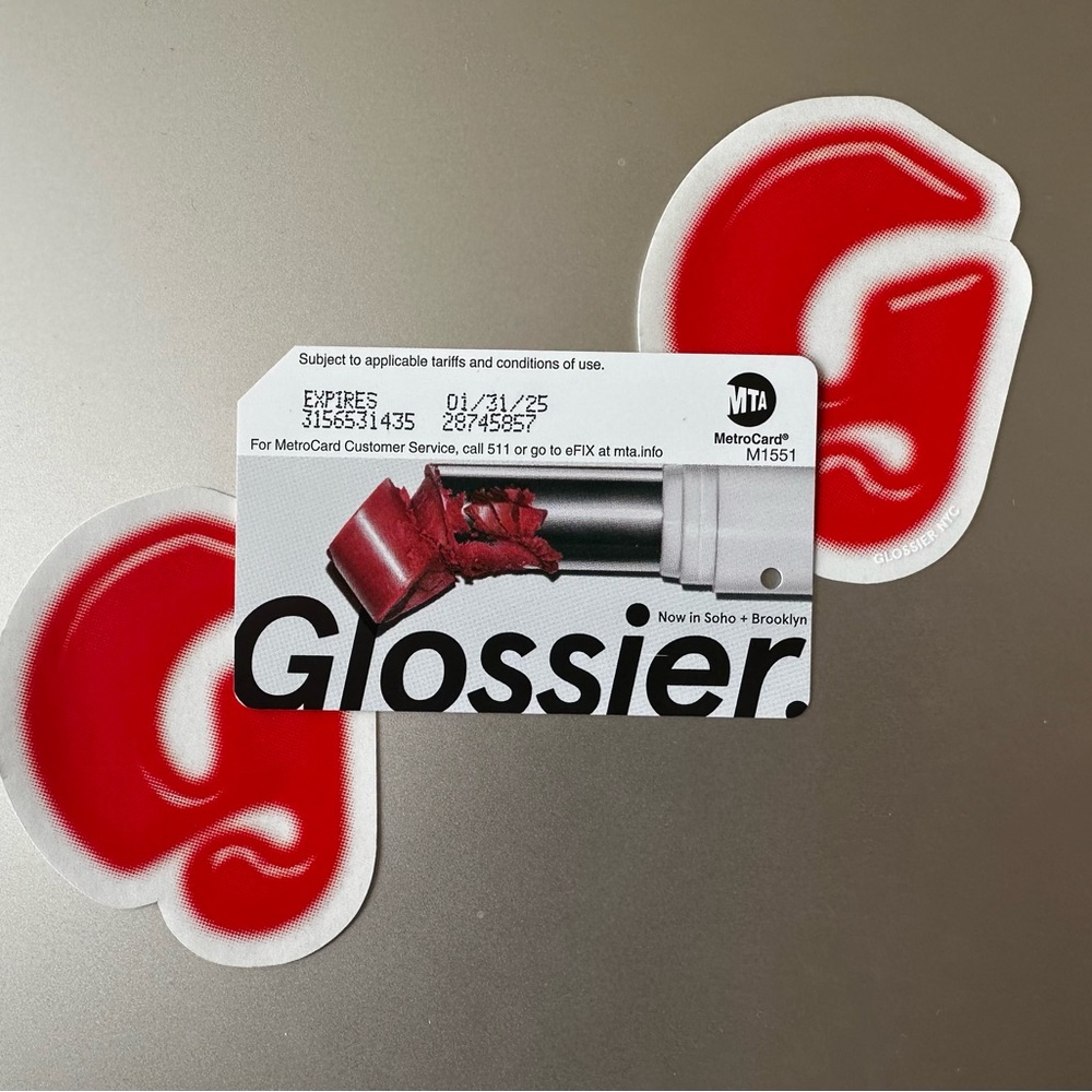Glossier MetroCard | SOHO OPENING WEEKEND EXCLUSIVE